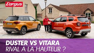 Le Dacia Duster restylé 2021 face au Suzuki Vitara [upl. by Oirottiv735]