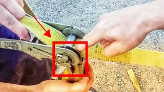 How To Use A Ratchet Strap the Ez way [upl. by Coriss]