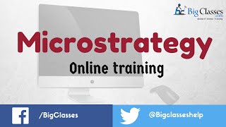 Microstrategy Online Training  Microstrategy Tutorials for Beginners [upl. by Hegyera]