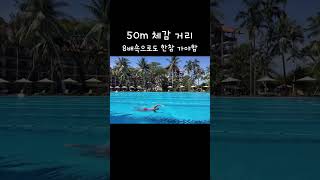 자유형 50m 체감 거리  이렇게 꾸준히 저ㅇㅓ 가면 55초 걸림 힘들다 [upl. by Funch]