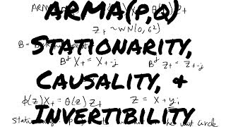 ARMA Stationarity Invertibility and Causality Time Series [upl. by Tenaej]