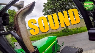 John Deere 7810 81L  pure Exhaust SOUND 60FPS [upl. by Alegnave]