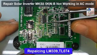 How to Repair Solar Inverter MKS II 5KWB Not working in Line mode No AC charging No Bypass [upl. by Hoopes]