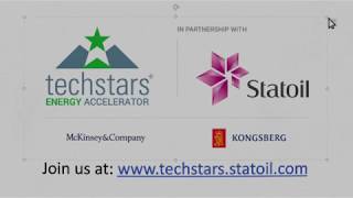 KONGSBERG and McKinsey amp Company join Techstars Energy Accelerator in partnership with Statoil [upl. by Giffie]