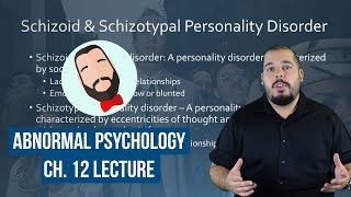 Abnormal Psychology Chapter 12 Lecture [upl. by Joost882]