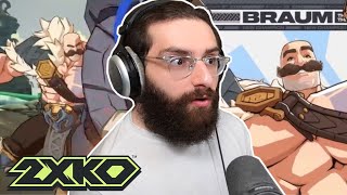 2XKO Braum Gameplay Reveal Trailer Reaction [upl. by Elohcan]