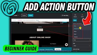 How to add an action button on godaddy website builder [upl. by Yddur]