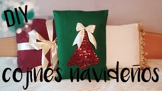 DIY Cojines decorativos super fáciles paso a paso Especial Navidad 🎄 [upl. by Tnecnivleahcim]