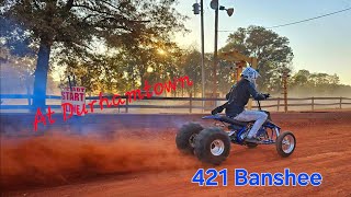 Took my 421 Banshee to the dirt drag strip at Durhamtown [upl. by Arimak]