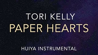 Instrumentalkaraoke Tori kelly  paper hearts Piano ver Lyrics [upl. by Hut]