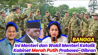 BANGGA INI MENTERI BERAGAMA KATOLIK KABINET MERAH PUTIH PRAJURIT PRABOWO GIBRAN [upl. by Auqenehs]