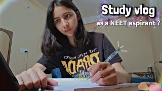 Study vlog as a NEET aspirant 🎀 Study w me🍃 Morning routine ☀️ am i preparing for NEET asthetic [upl. by Mchenry]