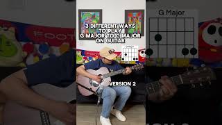 3 different ways to play G Major to C Major on guitar guitar [upl. by Antons960]