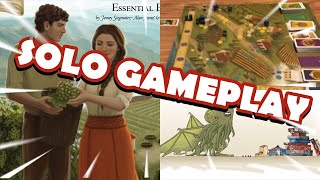 Viticulture Essential Edition Full Solo Gameplay Normal Difficulty [upl. by Ennasor710]