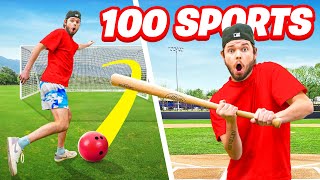 Playing 100 Sports in 24 Hours Challenge [upl. by Honan194]