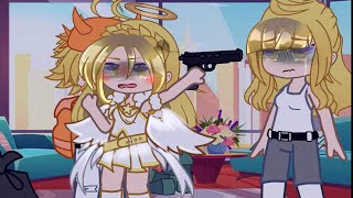 Angel with a shotgun  Gacha club [upl. by Ynhoj]