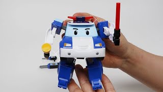 Robocar POLI  Transforming POLI DELUXE  Toy Review  Playing with Kids  Little Big Play [upl. by Faydra860]