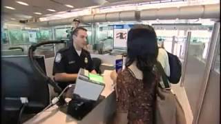 Customs Border Patrol At Houston Airport in Hurricane [upl. by Rosamund872]