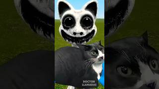 GATO PITUFO HABLA CON SMILE CAT LLAMADA ZOONOMALY Shorts gmod [upl. by Rexer]