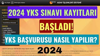 2024 Yks Kayıtları Başladı Yks Sınavı Kaydı Nasıl Yapılır Kayıt Adımları İnternetten Başvuru [upl. by Alemak]