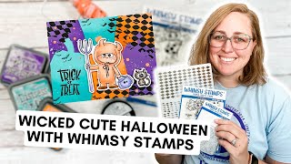 Wicked Cute Halloween Card New from Whimsy Stamps [upl. by Kenweigh]