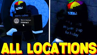 AUT ALL BLACK MARKET NPC LOCATIONS BLACK MARKET DEALER SPAWN LOCATIONS ROBLOX [upl. by Carder]