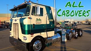 Cabovers at Mid American Truck Show 2023 MATS [upl. by Ydnarb]