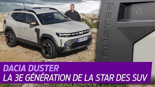 Nouveau Dacia DUSTER 2024 A bord du SUV star de 3e génération [upl. by Airaet]