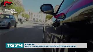 RAGUSA  RAPINA E LESIONI PERSONALI ARRESTATO 28ENNE ALBANESE [upl. by Fesuoy]