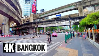 4K Walking In Ratchadamri Bangkok 2021  Luxury Hotels And Condo [upl. by Arral924]