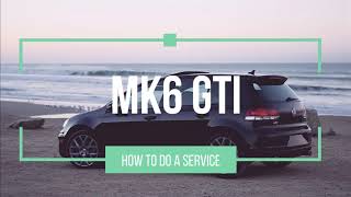 How to service your GTI mk6 step by step Major service how to video DIYredline [upl. by Heshum]