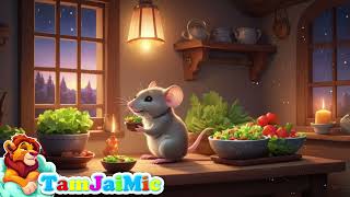 Kidsong  Mouse Eats a Salad in a Cozy Home [upl. by Na639]