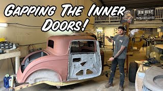 Gapping Inner Door Structures on a 1932 3W Coupe [upl. by Bortman]