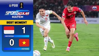 BEST MOMENT INDONESIA 1 VS 0 VIETNAM  WORLDCUP QUALIFIERS 2026 [upl. by Jedediah]