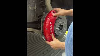 Performance Red Brake Caliper Cover for Tesla Mode 3 short [upl. by Samaj]