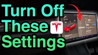 Tesla Settings to TURN OFF Before You Drive [upl. by Tristan267]