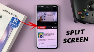 How To Multitask In Split Screen Mode On Samsung Galaxy A54 5G [upl. by Domeniga]