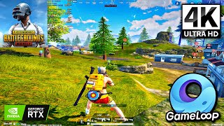 4K ULTRA HDR 90 FPS GRAPHICS 🔥  PUBG MOBILE 28 EMULATOR PC GAMELOOP 2023 [upl. by Niuq]