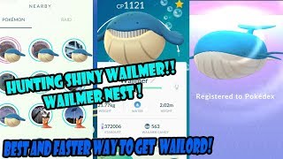 POKEMON GO WAILMER NEST FOUND  HOW TO GET WAILMER CANDY FASTER  WORLDS FIRST WAILORD [upl. by Eltrym845]