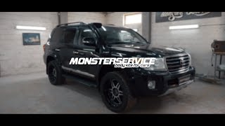 Toyota LC 200 Offroad kit installation  Monster Service [upl. by Alim]