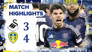 Swansea vs Leeds 34 All Goals amp Highlights  Championship  20242025 [upl. by Euqnom]