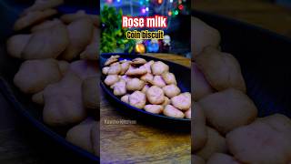 🌀 Rose milk flavour la coin biscuit 🍪  Coin biscuit recipe shorts rosemilk biscuit food [upl. by Nennahs]