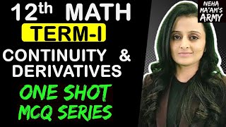 CBSE 12th BOARDS TERM 1 CONTINUITY amp DIFFERENTIABILITY  ONE SHOT  MCQ Series NCERT  EXEMPLAR [upl. by Yarw]