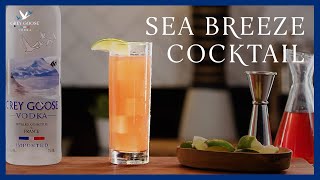 Simple 3 Ingredient Sea Breeze Cocktail Recipe  Grey Goose Vodka [upl. by Pamela]