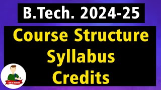 TG EAPCET 2024  BTech Course Structure Syllabus and Credits [upl. by Gaspar306]