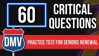 California DMV Practice Test 2024 For Seniors Renewal [upl. by Siramay]