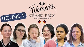 FIDE Womens Grand Prix in Munich  Round 2 [upl. by Sotnas]