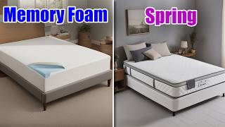 Memory Foam Vs Spring Mattress Which one is Best Best Mattress For Couples 2024 [upl. by Tebasile]