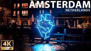 Amsterdam — Light festival  🇳🇱 Netherlands  4K 60fps UHD [upl. by Zetrok]