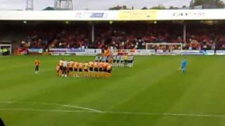 Eddie Thompsons minute silence at Tannadice Dundee Utd 2 [upl. by Ahsead]